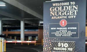 parking sign at golden nugget atlantic city