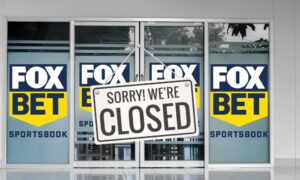 fox bet sportsbook logo with closed sign on door