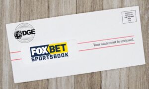 new jersey dge logo on bill statement to fox bet sportsbook