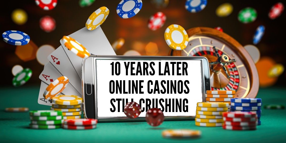 phone with roulette poker chips on casino table