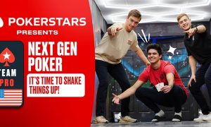 Image of the NextGen Poker team partnering with PokerStars US ahead of the NAPT 2023 poker tournament in Las Vegas