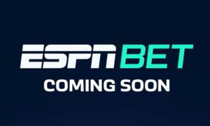 Still of ESPN Bet announcing the launch of its legal sportsbook, which is slated for Nov. 14 in 17 states, including New Jersey