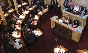 new jersey senate meets for a story on a smoking ban bill at atlantic city casinos