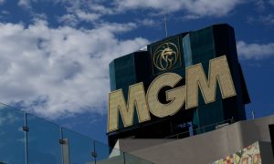 sign for mgm grand for a story on mgm resorts donating to problem gambling research