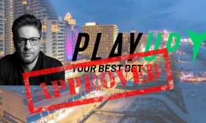 atlantic city beachfront with playup logo and daniel simic photo for a story on state granting extension