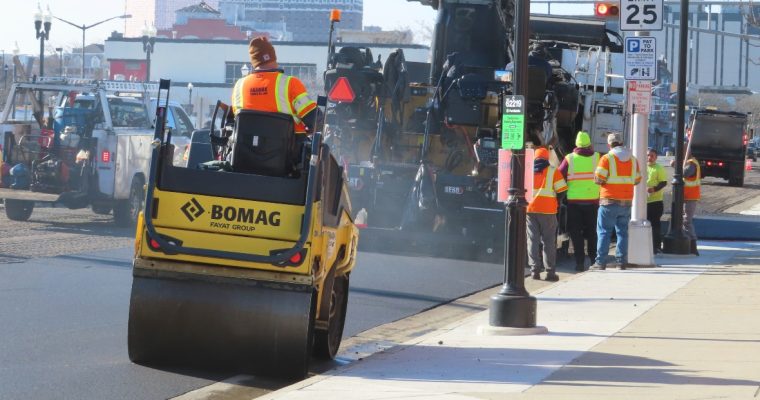 Work done as part of the 'road diet,' which a judge ruled can continue despite complaints from Atlantic City casinos.