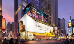 Rendering of Caesars Palace Times Square for a story on effect of New York City-area casinos on Atlantic City