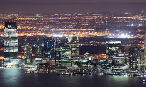 Skyline of New Jersey for a story addressing concerns of too many legal sportsbooks in New Jersey