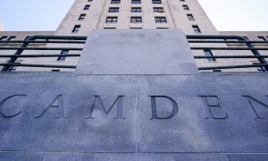 Image of Camden City Hall for a story on what impact the Philadelphia 76ers moving here would have on the New Jersey town.