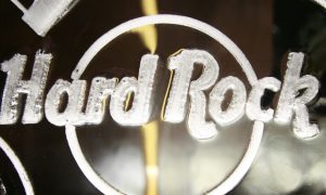 Image of Hard Rock sign for a story on the New Jersey online casino games in New Jersey adding 1,000 new games.