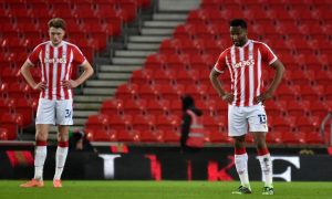Stoke City soccer players for a story on bet365 being found to have misleading sports betting information in New Jersey.