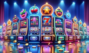 Image of slot machines for a story on PlayStar adding more slots to its New Jersey online casino thanks to a Play'n Go partnership.
