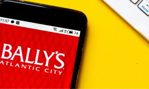 Bally's logo on a mobile phone