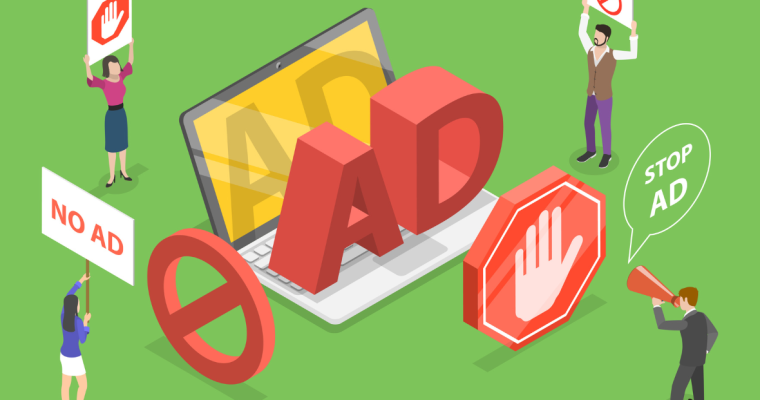 a graphic showing a bunch of barriers in front of the word ad