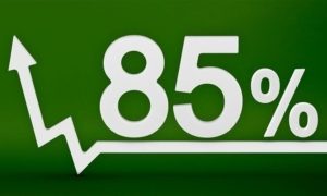 Sports betting revenue last month was up 85% year-over-year.