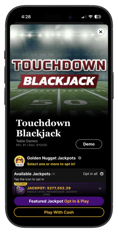 Golden_Nugget_Casino_Touchdown_Blackjack