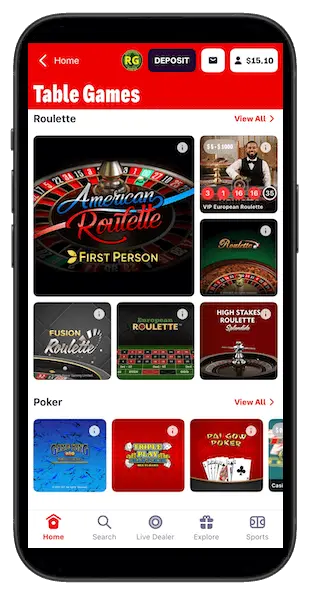 Bally Bet Casino app