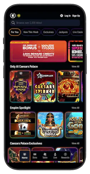 Caesars Palace Online Casino app