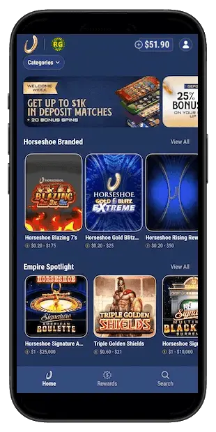Horseshoe Online Casino NJ app