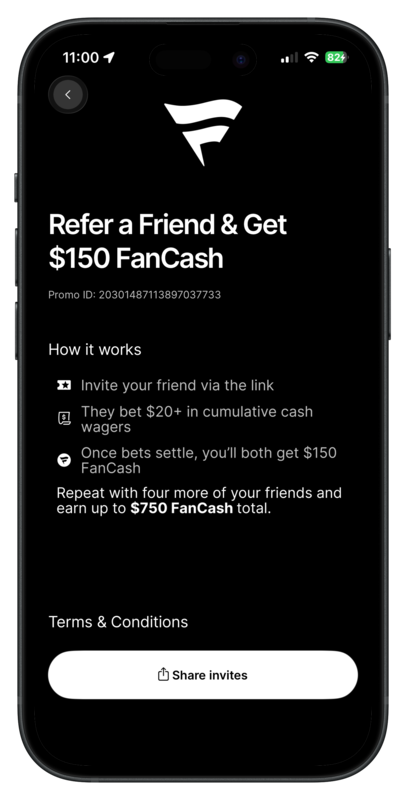 Fanatics Casino Refer A Friend FanCash