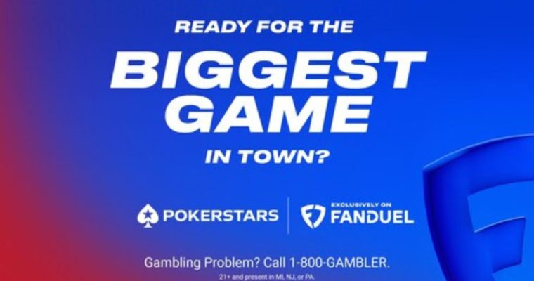 PokerStars is now officially exclusive on the FanDuel app in New Jersey.
