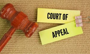 Gavel and Court of Appeal note representing Atlantic City price-fixing case