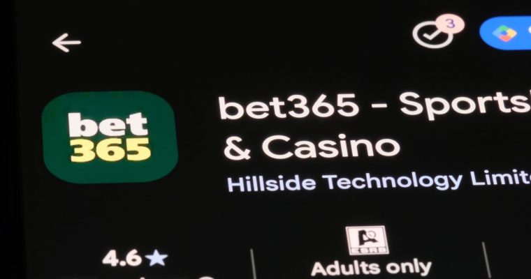 bet365 sportsbook and casino app listing on mobile