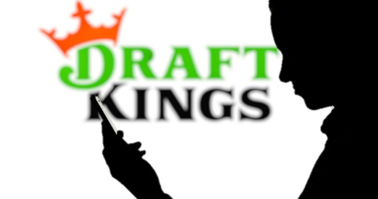 DraftKings logo displayed next to a phone icon