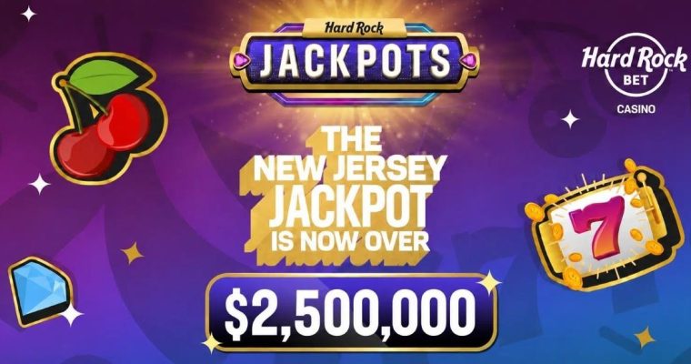 Hard Rock Bet's Mega Jackpot closes in on $3 million in New Jersey.