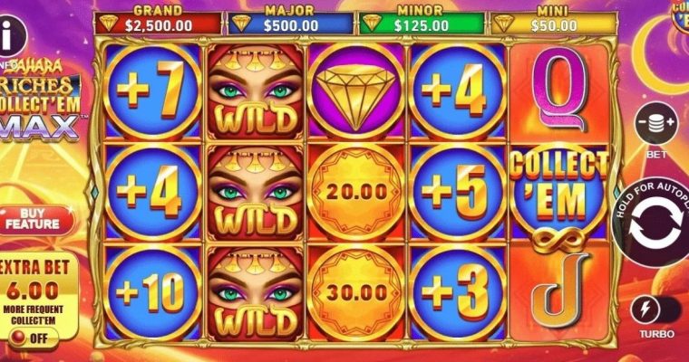 Hard Rock Bet has added 16 games to its ever-expanding library, including Sahara Riches Collect'Em Max.