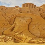 20,000-pound sand sculpture unveiled at Caesars Beach Club