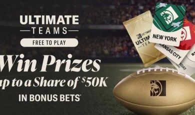 BetMGM has launched a free-to-play football contest, Ultimate Teams, that allows PA bettors a chance to earn bonus bets and boosts.