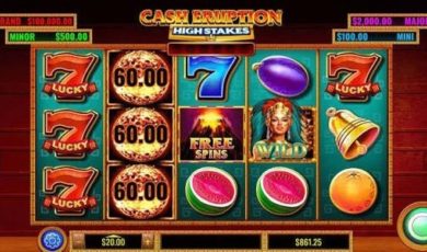 Cash Eruption High Stakes was the most popular online casino game at bet365 Casino New Jersey during August.