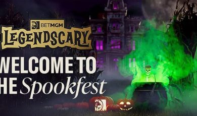 BetMGM players in New Jersey can win prizes in October during the platform's Halloween sweepstakes as part of its LegendSCARY campaign.